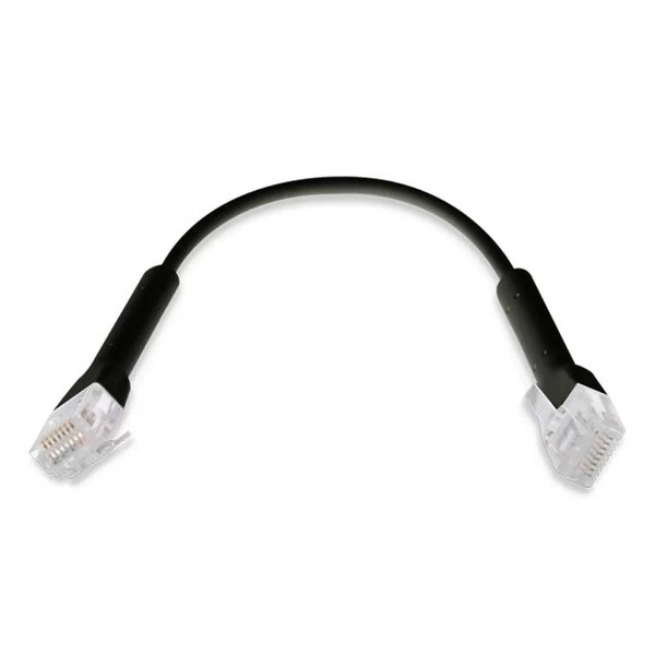 Zdjęcie produktu: Ubiquiti UniFi Patch Cable patchcord LAN 0.3m Cat6 Czarny U-Cable-Patch-0.3m-RJ45-BK