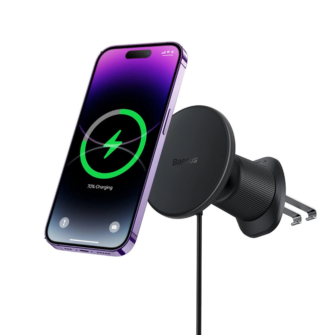 Indukcyjny uchwyt magnetyczny na iPhone Baseus MagSafe 15W