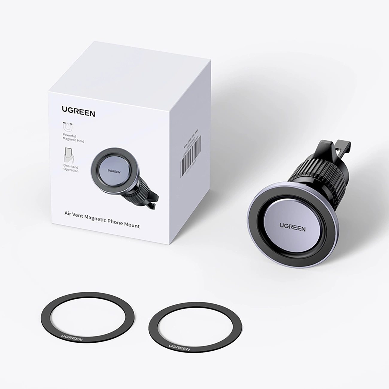 Samochodowy uchwyt magnetyczny do telefonu Ugreen LP428 do kratki nawiewu - czarny (15846)