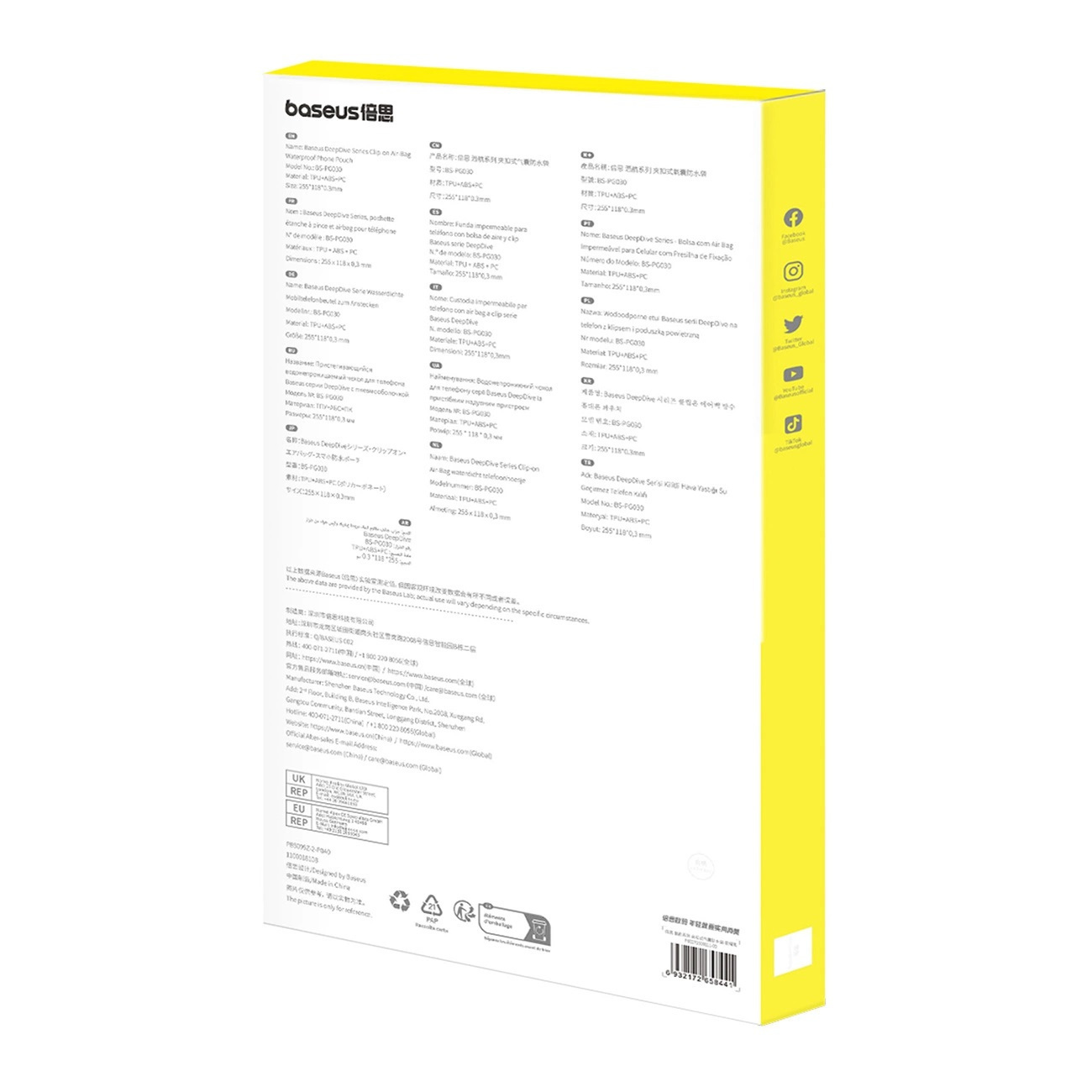 Pokrowiec wodoodporny etui na telefon Baseus DeepDive IPX8