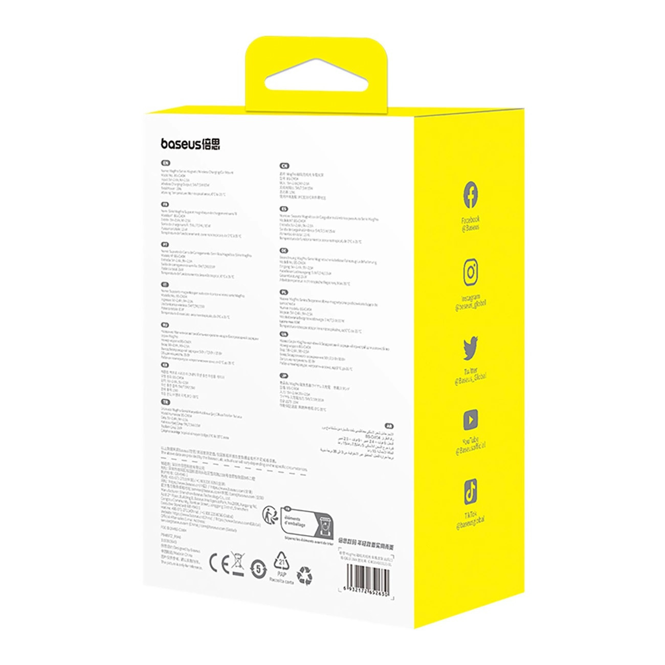 Samochodowy uchwyt magnetyczny na iPhone Baseus MagPro 15W Samochodowy uchwyt magnetyczny na iPhone Baseus MagPro 15W