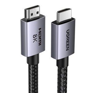 Miniatura produktu: Kabel HDMI 2.1 Ugreen 8K/60Hz 5m nylonowy oplot certyfikowany - czarny (HD171 35376)