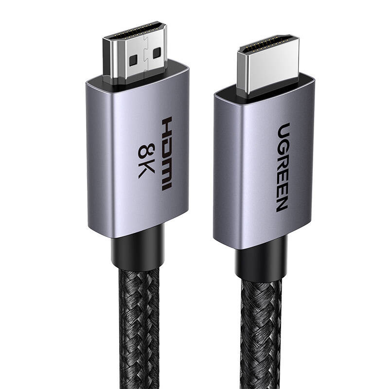 Kabel HDMI 2.1 Ugreen 8K/60Hz 3m nylonowy oplot certyfikowany - czarny (HD171 25911) Kabel HDMI 2.1 Ugreen 8K/60Hz 3m nylonowy oplot certyfikowany - czarny (HD171 25911)