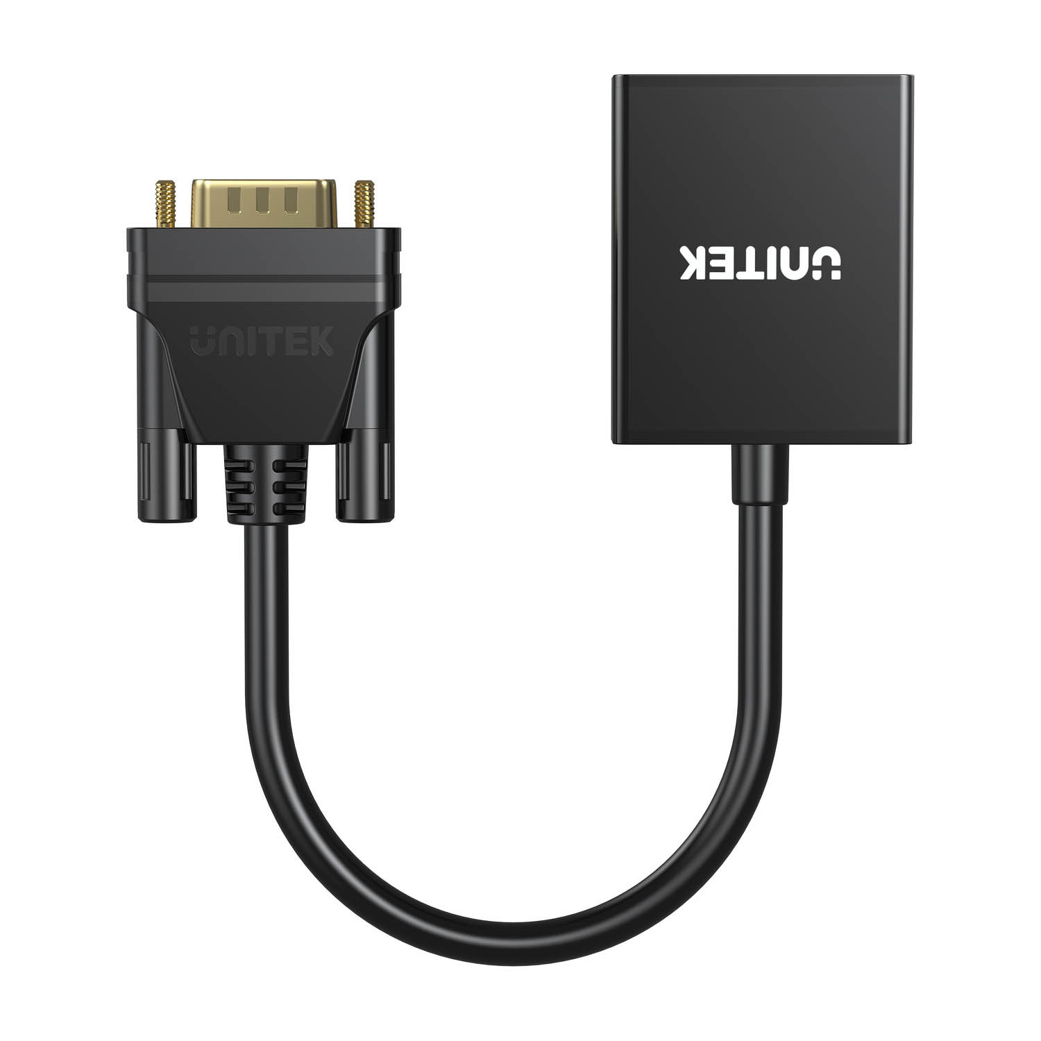 Adapter VGA + MiniJack AUDIO do HDMI FullHD Unitek 15cm