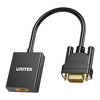 Miniatura zdjęcia: Adapter VGA + MiniJack AUDIO do HDMI FullHD Unitek 15cm