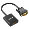 Miniatura zdjęcia: Adapter VGA + MiniJack AUDIO do HDMI FullHD Unitek 15cm