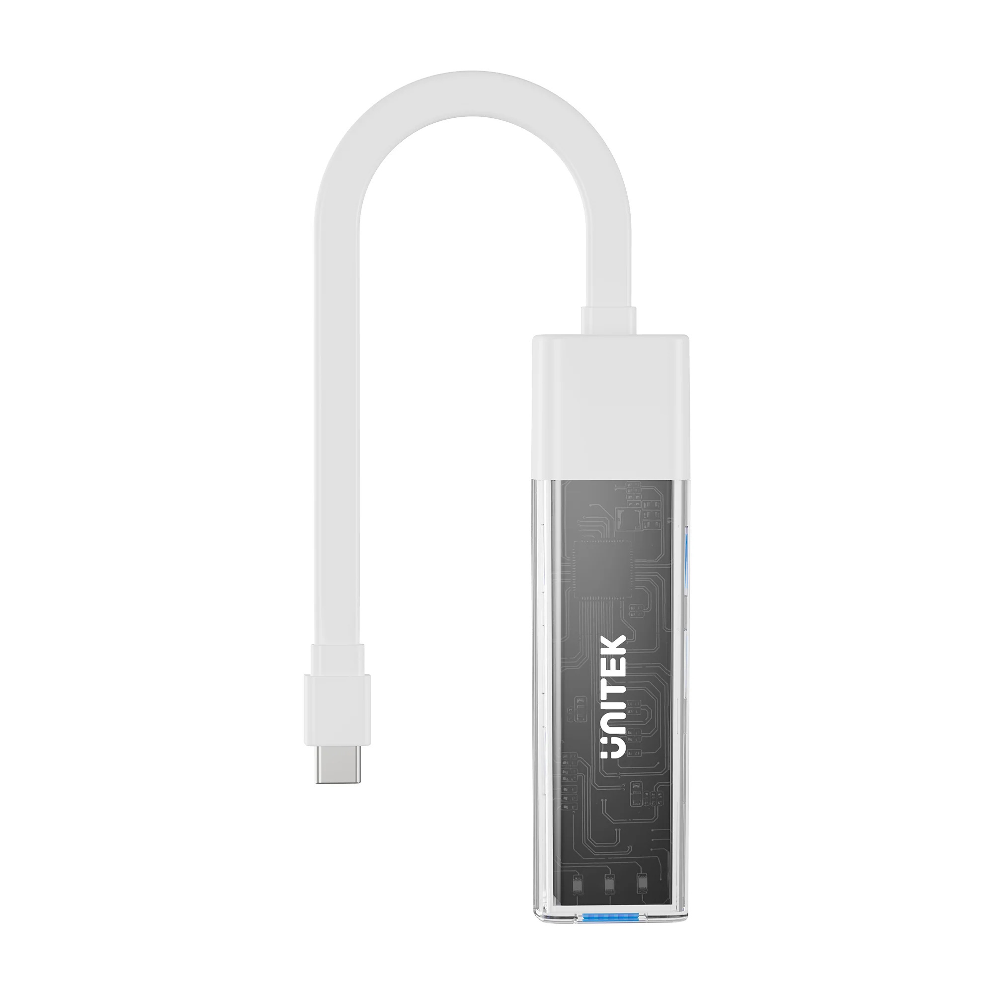 Hub dwukierunkowy USB C/USB A 5Gbps, 4x USB A Unitek biały