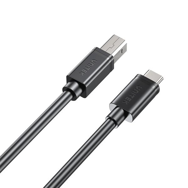 Zdjęcie produktu: Kabel do drukarki USB C na USB B 2.0 czarny Unitek - 2m (C14140ABK03-2M)