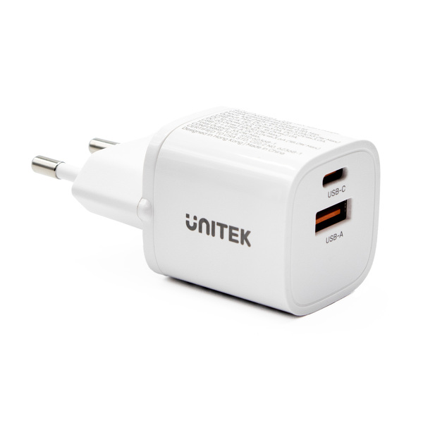 Zdjęcie produktu: Ładowarka sieciowa, x USB-A 1x USB-C QC PC 3.0 33W Unitek - biała (P1125AWH01-EU)