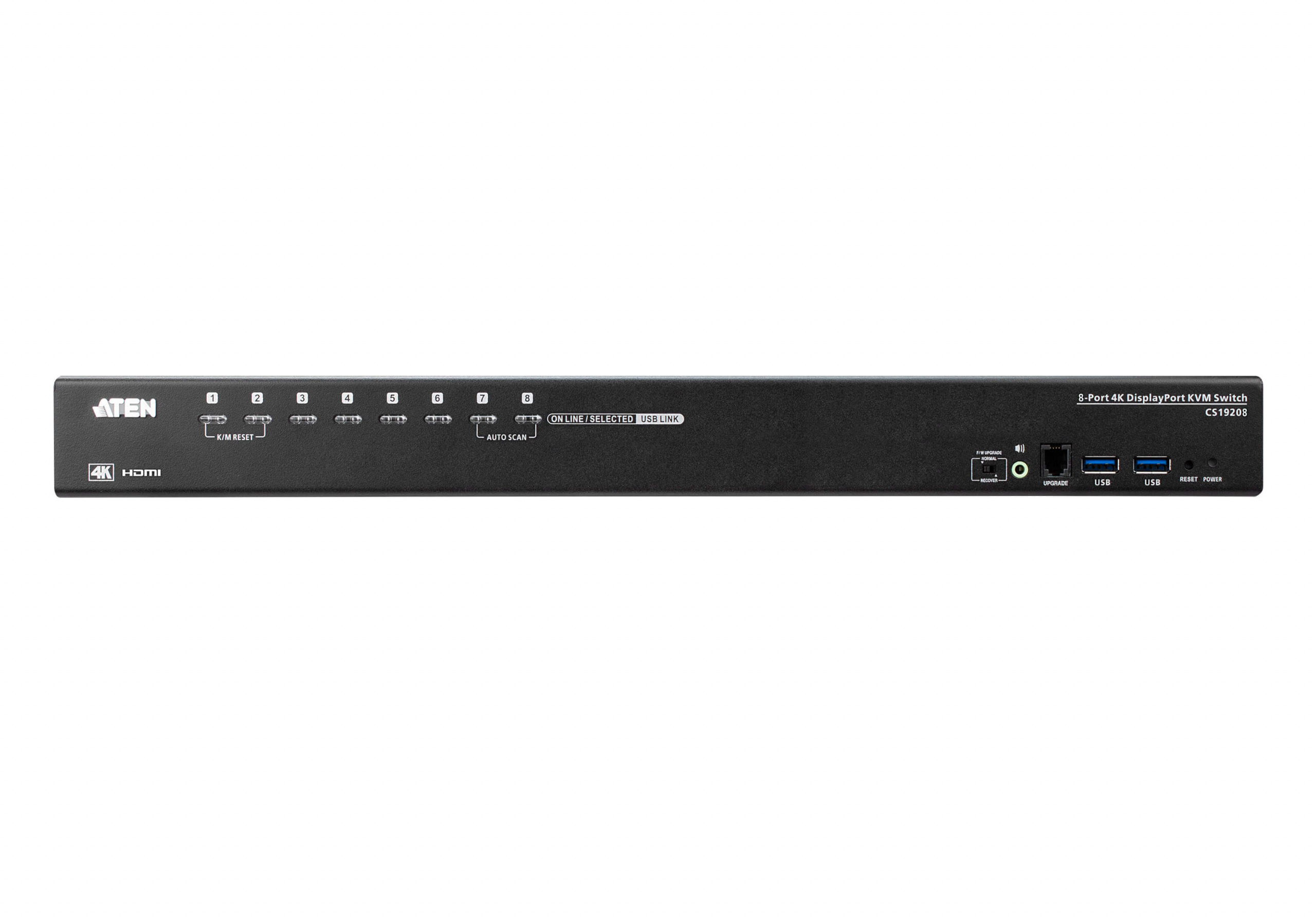 ATEN Przełącznik KVM CS19208-AT-G 8-portowy USB 3.0 4K DisplayPort