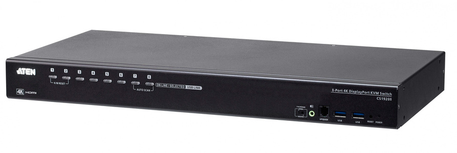 Miniatura produktu: ATEN Przełącznik KVM CS19208-AT-G 8-portowy USB 3.0 4K DisplayPort