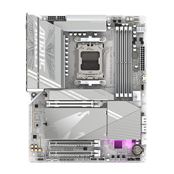 Zdjęcie produktu: Płyta główna Gigabyte X870 AORUS ELITE WIFI7 ICE AM5 Zdjęcie produktu: Płyta główna Gigabyte X870 AORUS ELITE WIFI7 ICE AM5