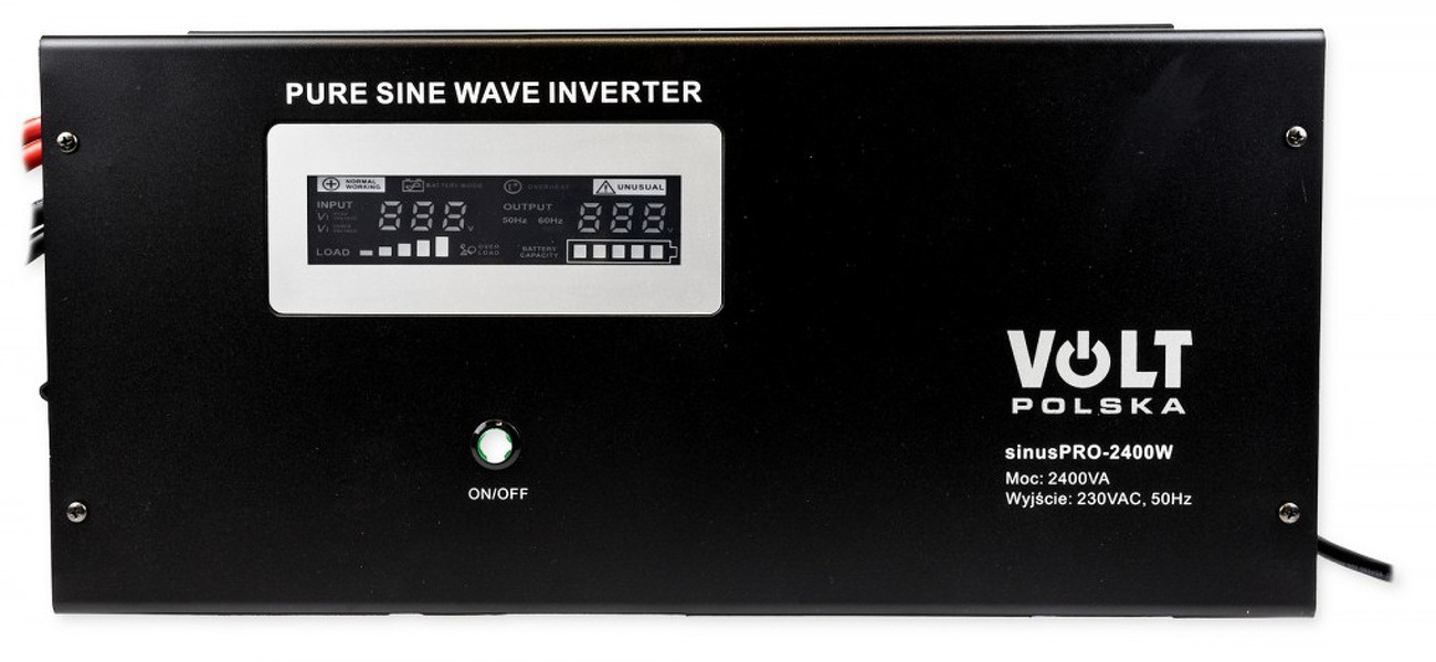 Zdjęcie produktu: Volt 3SP100012W Sinus PRO 2400W 12V 230V 1600W 2400VA (3SP240012W)