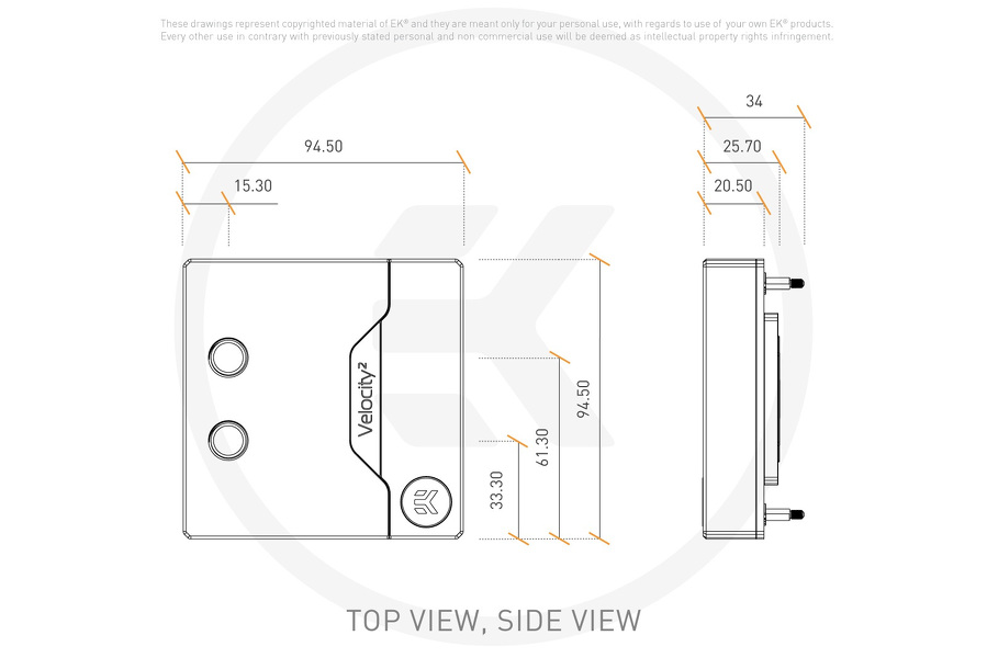Zdjęcie produktu: EK-Quantum Velocity2 D-RGB - 1700 Nickel + Acetal