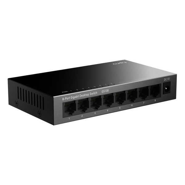 Zdjęcie produktu: Przełącznik sieciowy switch CUDY GS108  | 8-portowy, Gigabit, Metalowa obudowa