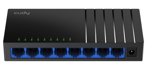 Miniatura produktu: Przełącznik sieciowy switch CUDY GS108D  | 8-portowy, Gigabit, Metalowa obudowa