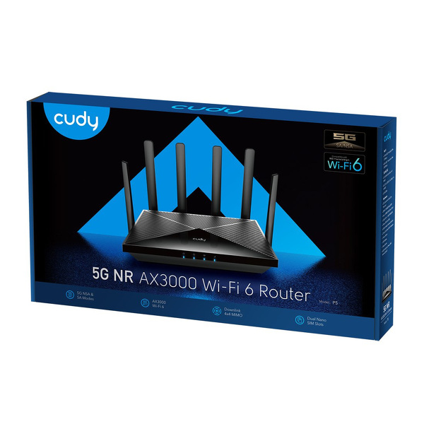 Zdjęcie produktu: Router na karte SIM CUDY P5_EU | Wi-Fi 6, 5G, MESH, Gigabit