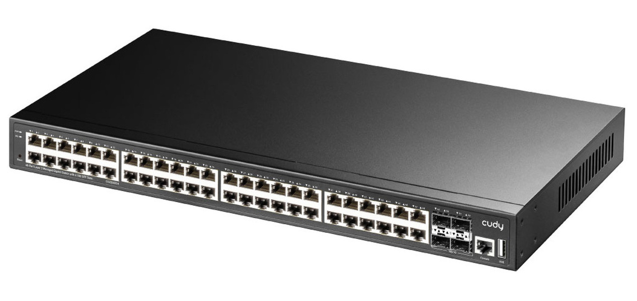 Zdjęcie produktu: Przełącznik sieciowy switch CUDY GS5048S4 | 48-portowy, Gigabit, zarządzalny
