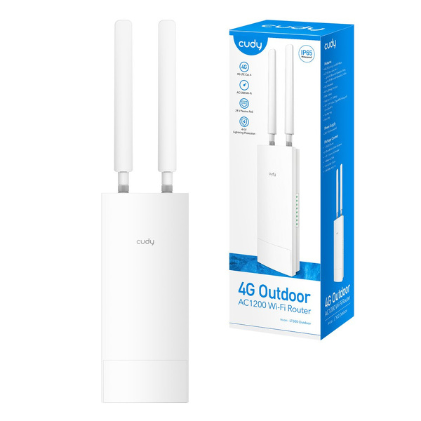 Zdjęcie produktu: Router na karte SIM CUDY LT500 OUTDOOR_EU | Wi-Fi 5, 4G LTE, MESH, zewnętrzny