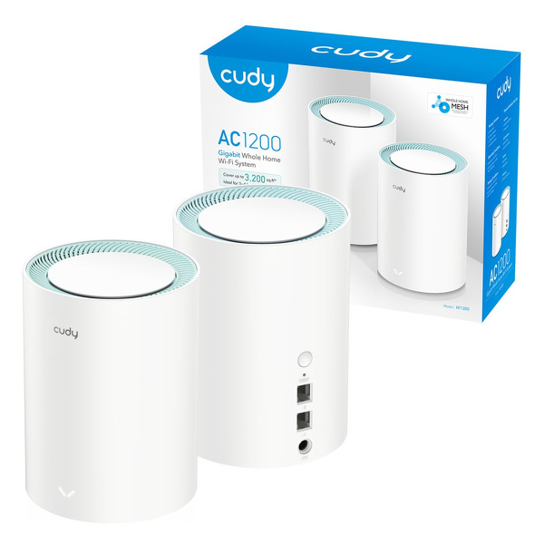 Zdjęcie produktu: Mesh CUDY M1300(2-PACK) | WiFi 5, 2,4GHz/5GHz, Gigabit