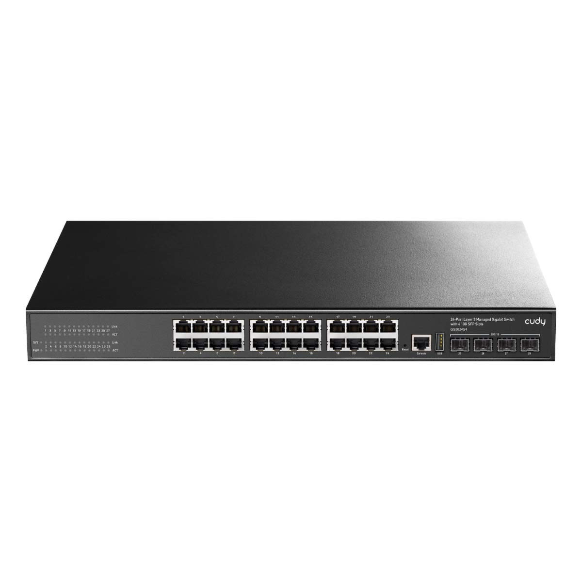 Przełącznik sieciowy switch CUDY GS5024S4 | 24-portowy, Gigabit, zarządzalny Przełącznik sieciowy switch CUDY GS5024S4 | 24-portowy, Gigabit, zarządzalny