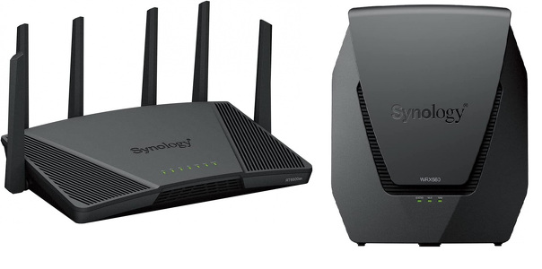 Miniatura produktu: Synology Router Synology Router RT6600ax Tri-Band Wi-Fi 6 1x2,5GbE, 3x1GbE, 1xUSB 3.2 + WRX560 WiFi6 1xWAN 3xGbE 1x2.5Gb Miniatura produktu: Synology Router Synology Router RT6600ax Tri-Band Wi-Fi 6 1x2,5GbE, 3x1GbE, 1xUSB 3.2 + WRX560 WiFi6 1xWAN 3xGbE 1x2.5Gb