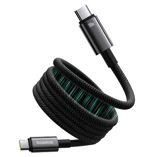 Miniatura produktu: Kabel przewód USB Typ-C do Typ-C 100cm Baseus Tungsten Gold, 100W magnetyczny - czarny (P10319805111-00)