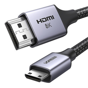 Miniatura produktu: Kabel przewód mini HDMI - HDMI 2.1 8K 60Hz Ugreen HD163 2m - szary (15515)