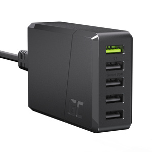 Miniatura produktu: Ładowarka sieciowa Greencell 52W GC ChargeSource 5 z szybkim ładowaniem Ultra Charge i Smart Charge 5x USB-A