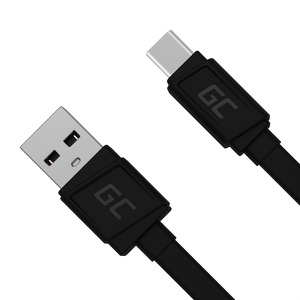 Miniatura produktu: Kabel Greencell GCmatte USB - USB-C 25cm, szybkie ładowanie Ultra Charge, QC 3.0