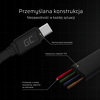 Miniatura zdjęcia: Kabel Greencell GCmatte USB - USB-C 25cm, szybkie ładowanie Ultra Charge, QC 3.0