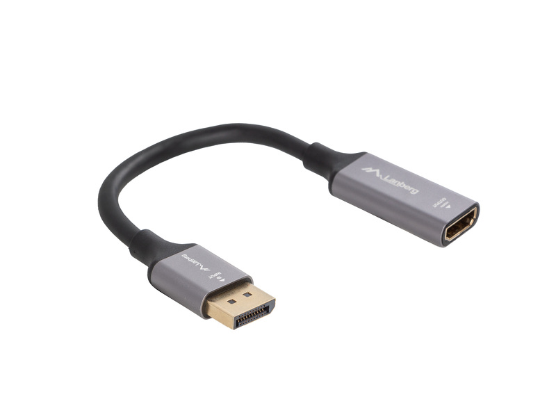 Zdjęcie produktu: Adapter Displayport [M] 1.4 do HDMI [F] 2.1 8K@60Hz 20 cm