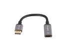 Miniatura zdjęcia: Adapter Displayport [M] 1.2 do HDMI [F] 2.0 4K@60Hz 20cm