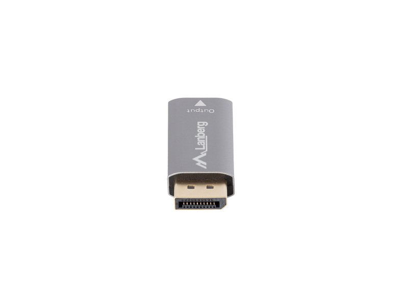 Zdjęcie produktu: Adapter Displayport [M] 1.2 do HDMI [F] 2.0 4K@60Hz Lanberg - srebrny (AD-DP-HD-01)