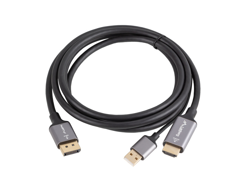 Zdjęcie produktu: Kabel HDMI 2.0 [M] do DisplayPort 1.2 [M] Lanberg 4K@60Hz - 1m (CA-HDDP-20CU-0010-BK)