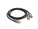 Miniatura zdjęcia: Kabel HDMI 2.0 [M] do DisplayPort 1.2 [M] Lanberg 4K@60Hz - 1.8m (CA-HDDP-20CU-0018-BK)
