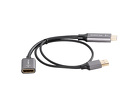 Miniatura zdjęcia: Adapter HDMI [M] 2.0 do Displayport 1.2 4K@60Hz 20cm