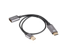 Miniatura zdjęcia: Adapter HDMI [M] 2.0 do Displayport 1.2 4K@60Hz 20cm