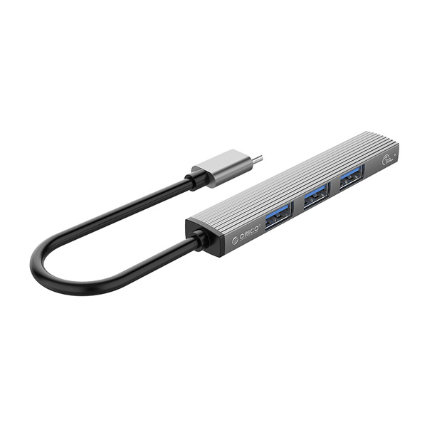 Zdjęcie produktu: Hub USB TYP-C Orico 4 porty USB-A 3.1 Gen1 5 Gbps aluminiowy