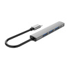 Miniatura zdjęcia: Hub USB TYP-C Orico 4 porty USB-A 3.1 Gen1 5 Gbps aluminiowy