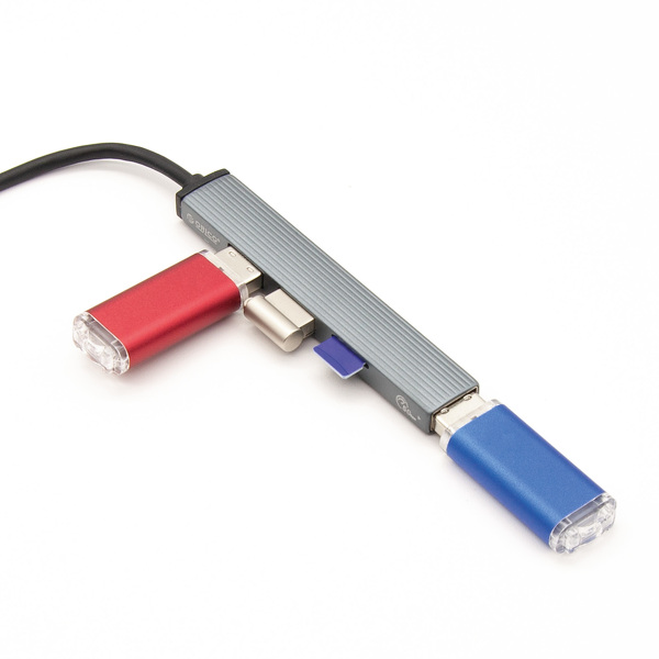 Zdjęcie produktu: Hub USB-A 5Gbps 3*USB-A, microSD ORICO alumniowy