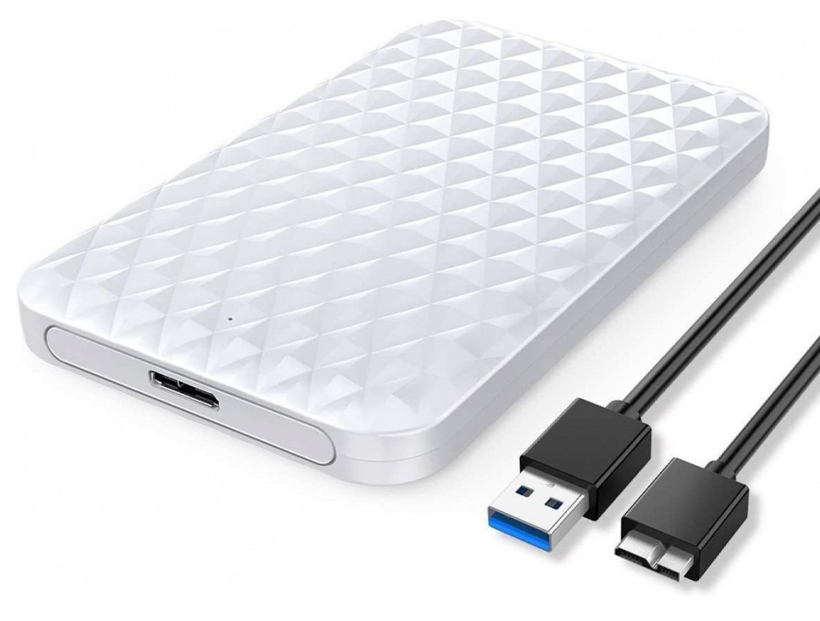 Obudowa zewnętrzna na dysk 2,5" HDD/SSD ORICO, SATA III, USB-A 3.0 5 Gbps biała Obudowa zewnętrzna na dysk 2,5" HDD/SSD ORICO, SATA III, USB-A 3.0 5 Gbps biała