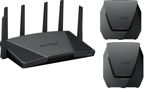 Miniatura produktu: Synology Router Synology Router RT6600ax Tri-Band Wi-Fi 6 1x2,5GbE, 3x1GbE, 1xUSB 3.2  + 2 x WRX560 WiFi6 1xWAN 3xGbE 1x2.5Gb