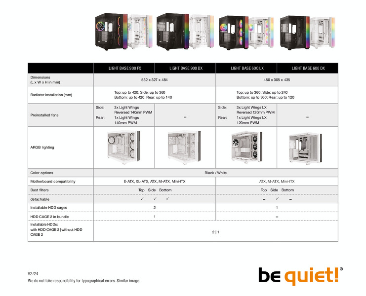 Zdjęcie produktu: Obudowa be quiet! Light Base 900 DX White ARGB (BGW70) Zdjęcie produktu: Obudowa be quiet! Light Base 900 DX White ARGB (BGW70)