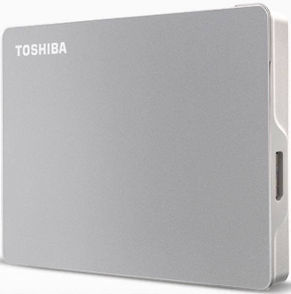 Zdjęcie produktu: Dysk zewnętrzny Toshiba Canvio Flex 2TB 2,5" USB 3.2 Gen 1 Silver HDTX120ESCAA