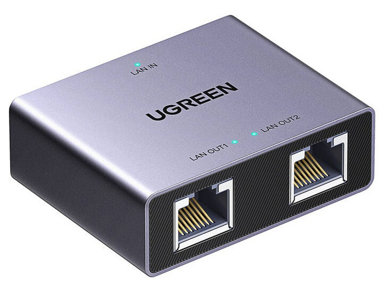 Zdjęcie produktu: Adapter rozgałęźnik Ethernet Ugreen NW301 (1x2) (45311) Zdjęcie produktu: Adapter rozgałęźnik Ethernet Ugreen NW301 (1x2) (45311)