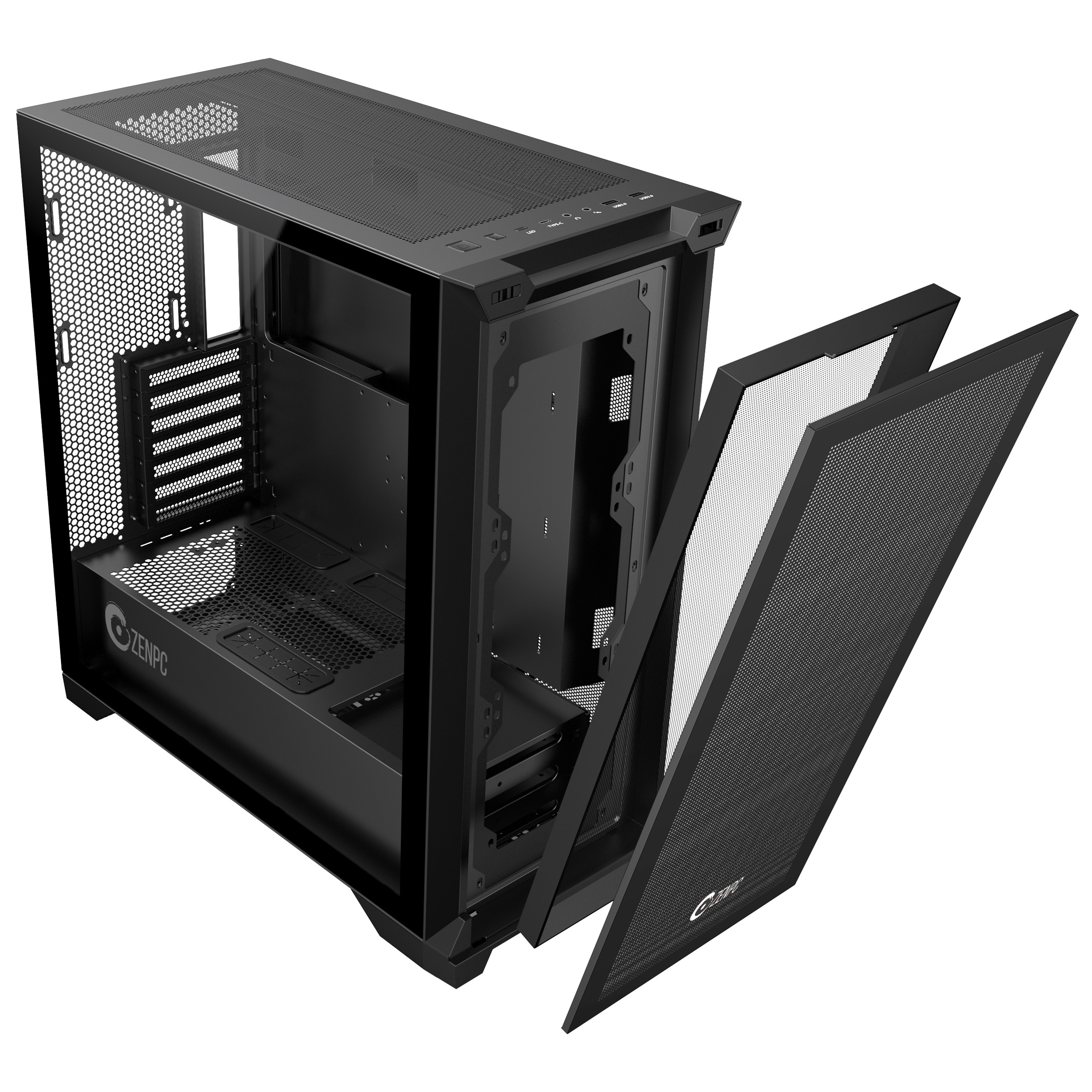 Obudowa do komputera ZENPC Z9 Mesh Core Black egz. ze skazą na front panelu