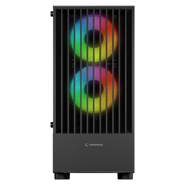 Zdjęcie produktu: Obudowa do komputera Rampage Lyra Mesh Mid-T 3x wentylator RGB czarna