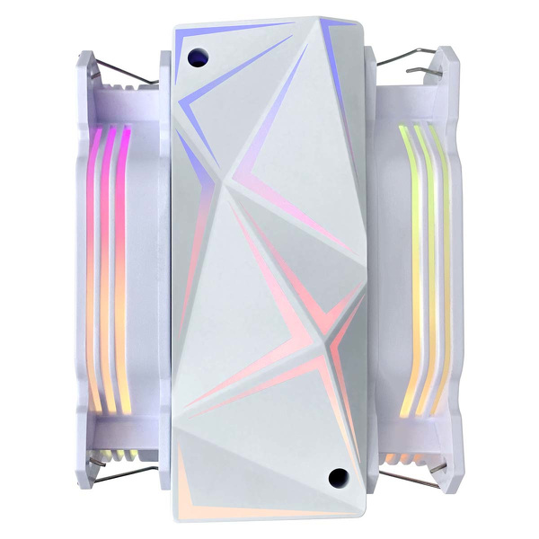 Zdjęcie produktu: Chłodzenie CPU Rampage Octagon C60 LGA 1700/AM5 1800RPM 2 wentylatory 120mm ARGB