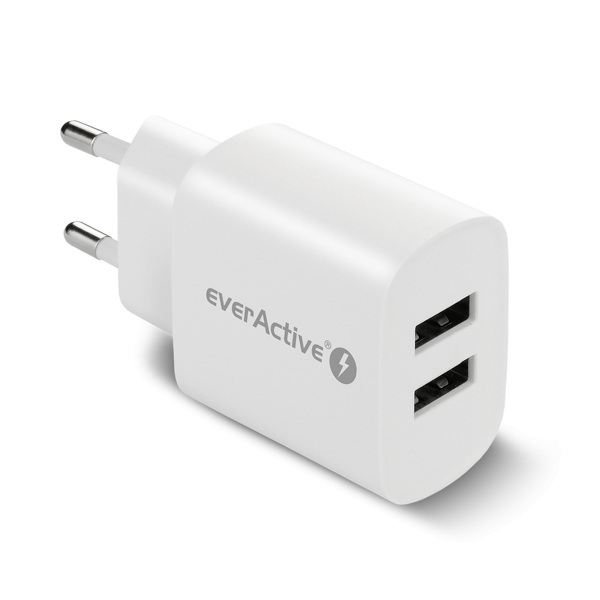 Zdjęcie produktu: Ładowarka sieciowa everActive 2xUSB 2,4A SC-220